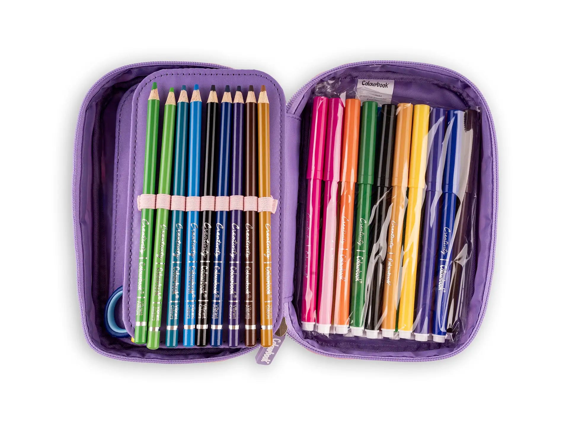 Astuccio 1 zip Abstract Cute - Colourbook