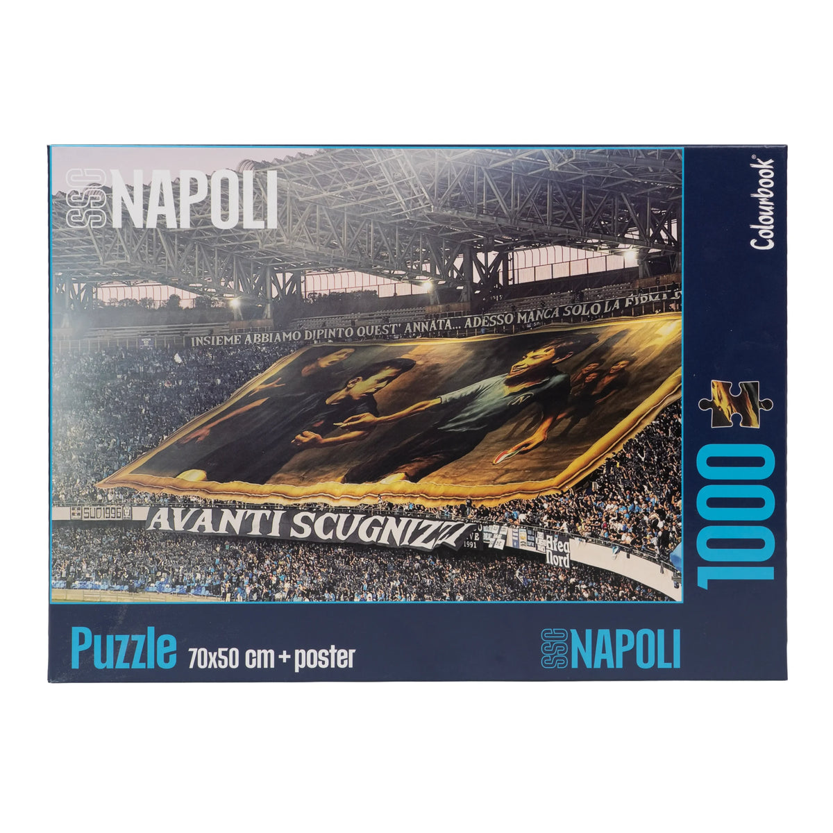Puzzle SSC Napoli 1000 pezzi – Avanti Scugnizzi – Poster 70x50cm incluso