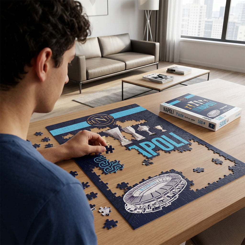 Puzzle SSC Napoli 500 pezzi – Centenario – Poster 35x50cm incluso