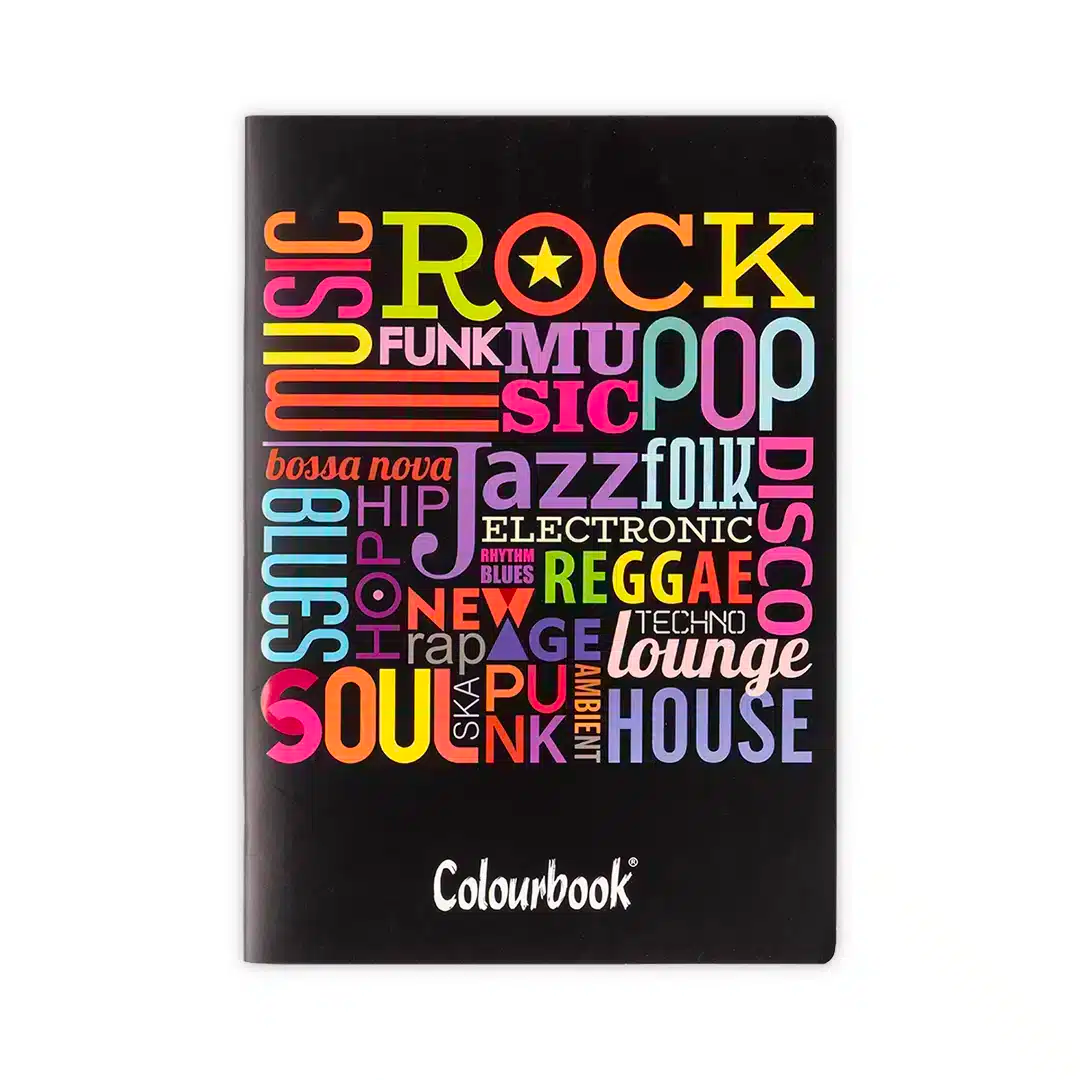 Quaderno A4 pentagrammato Music Tastes - Colourbook