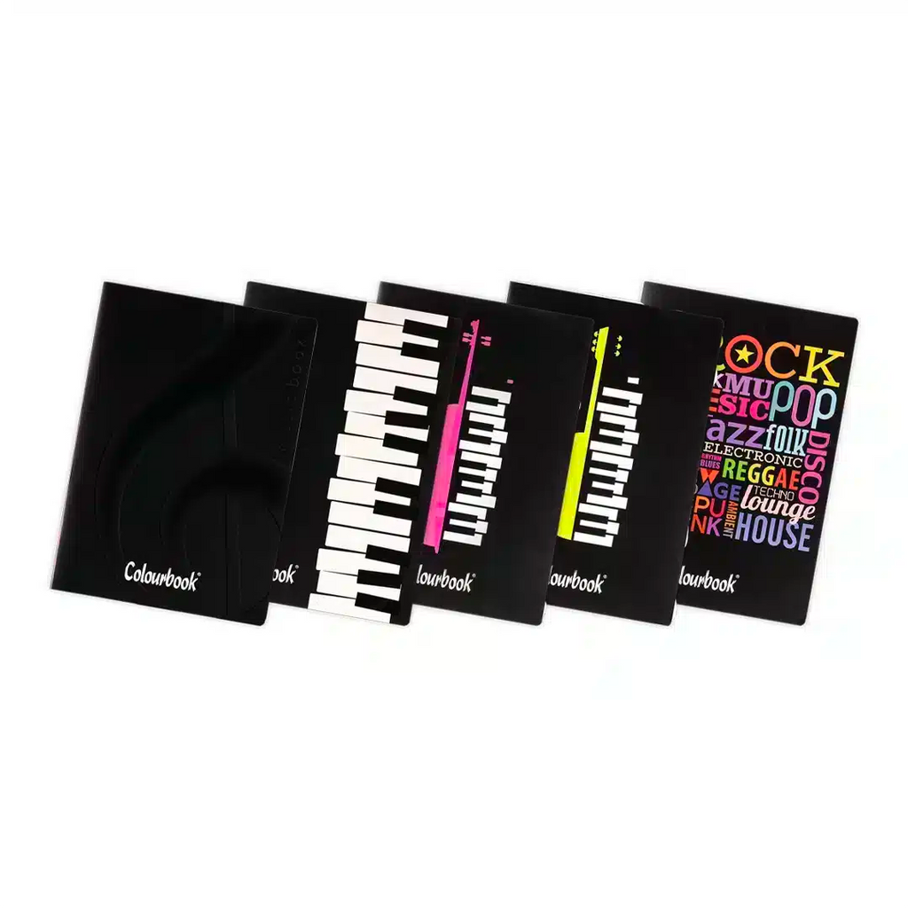 Quaderno A4 pentagrammato Music Tastes - Colourbook