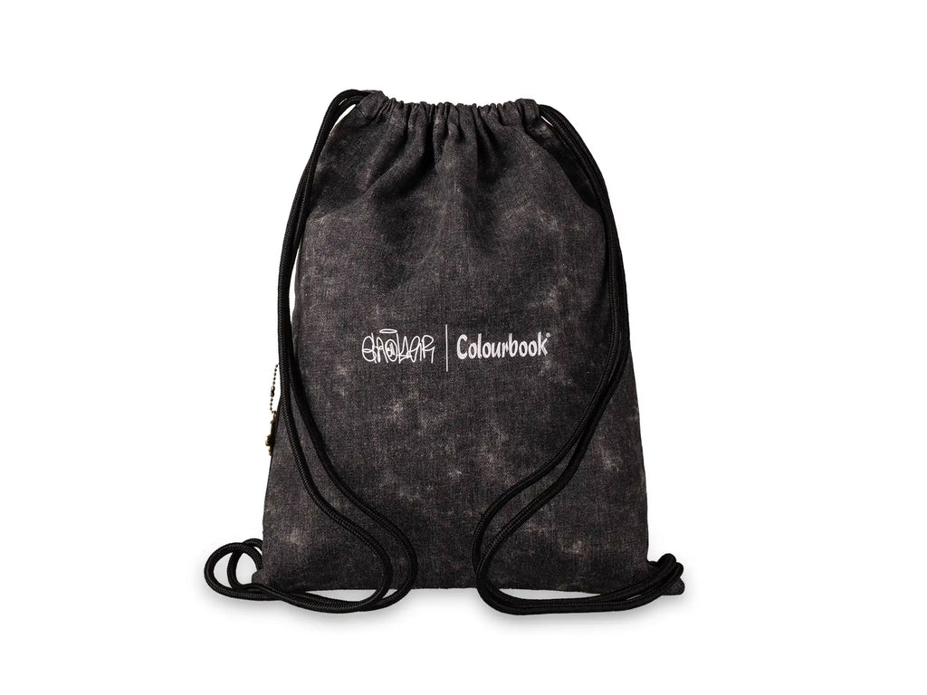 Sacca con coulisse Geolier Black Denim - Colourbook