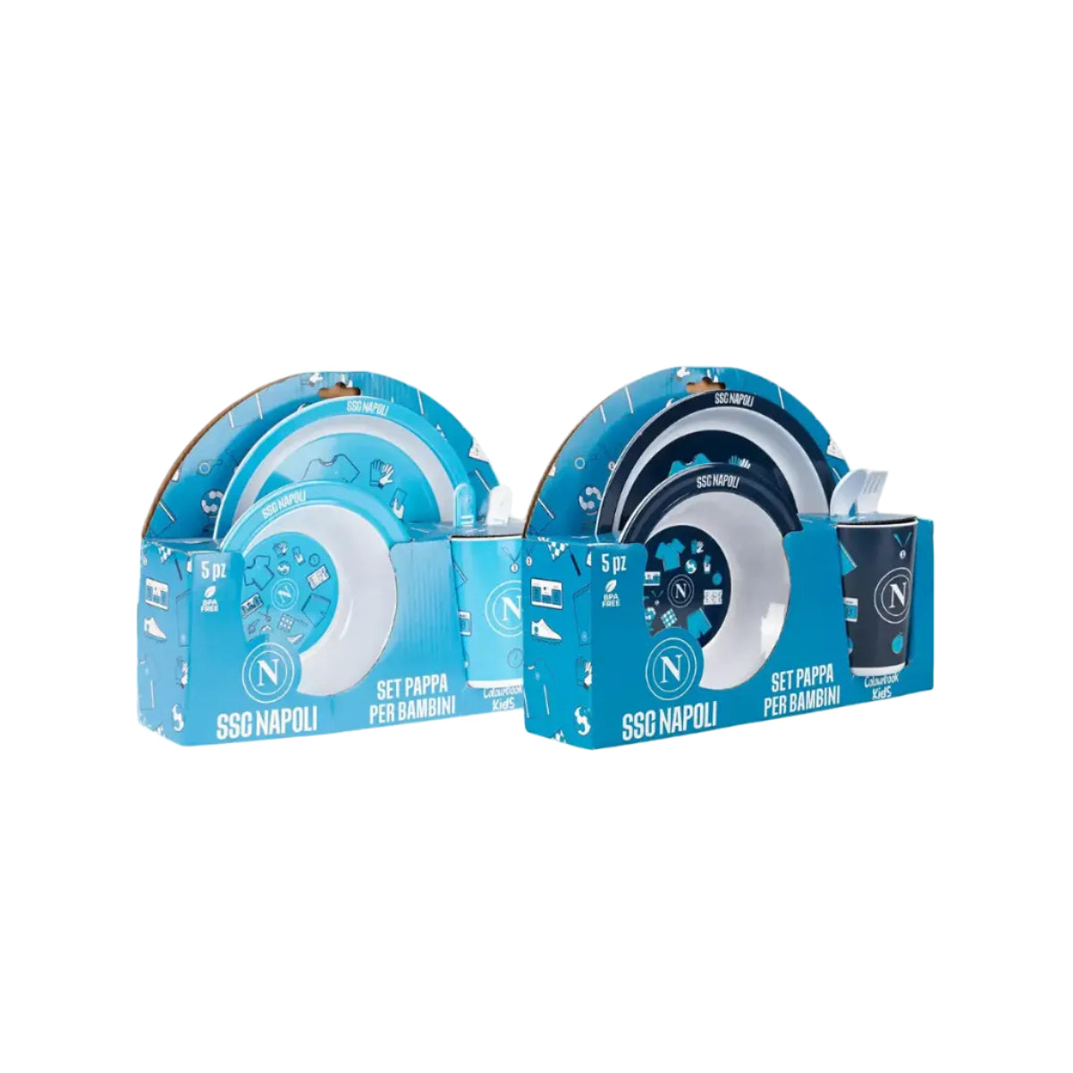 Set pappa per bambini SSC Napoli – Set completo da 5 pezzi - Colourbook