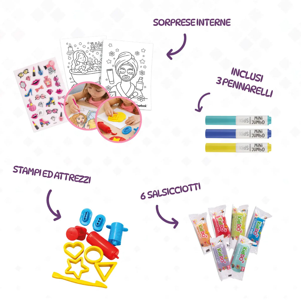 Set plastilina KidDO’ Home SPA - Colourbook