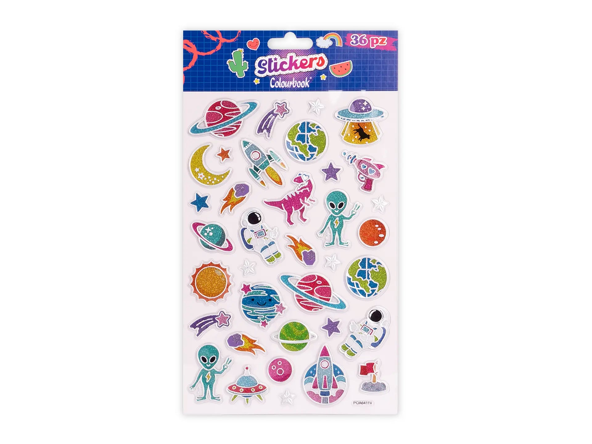 Set 36 Stickers Galaxy - Colourbook