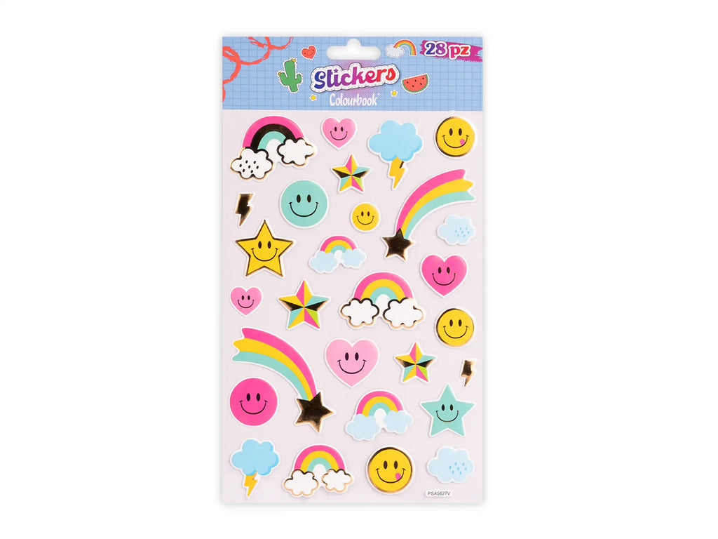 Set 28 Stickers Smile - Colourbook