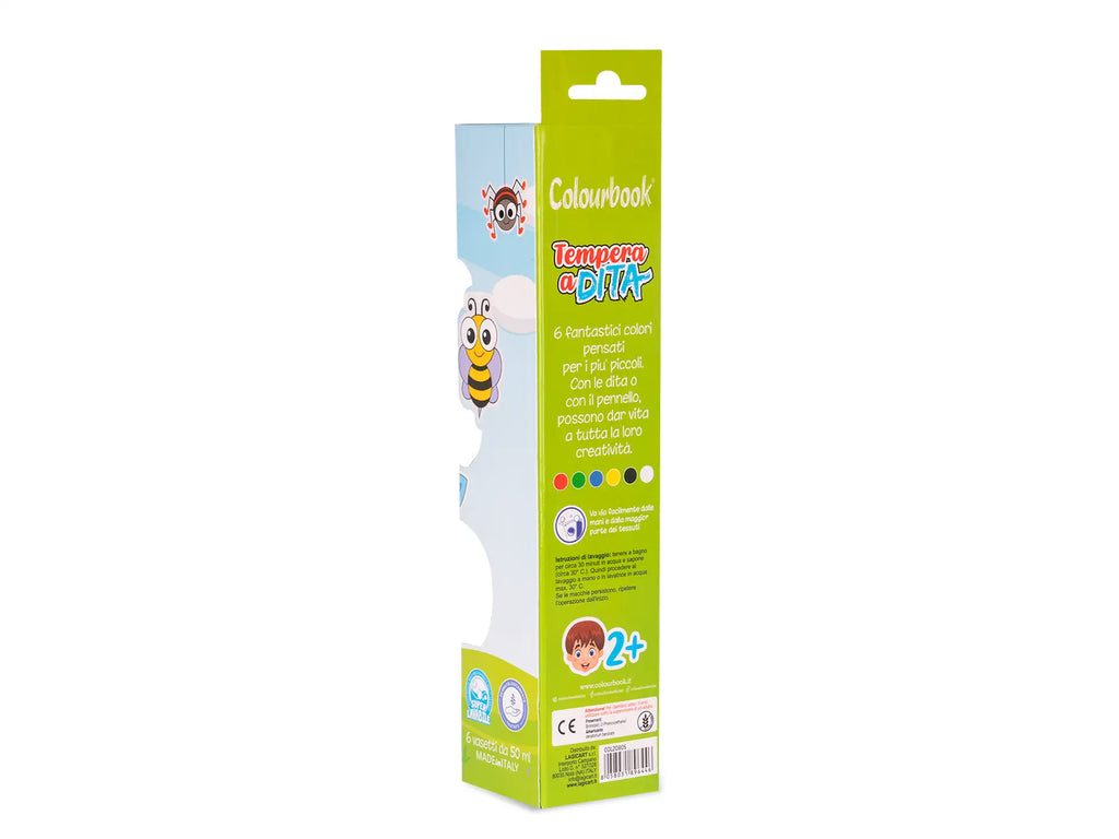 Set tempere a dita 50ml - Colourbook