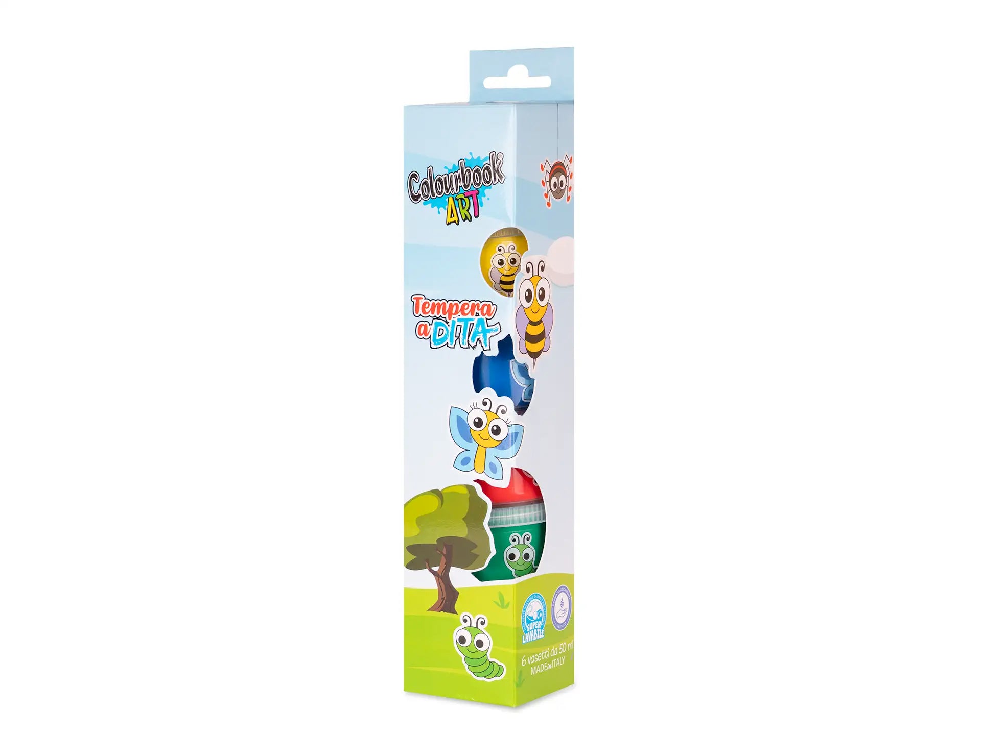 Set tempere a dita 50ml - Colourbook