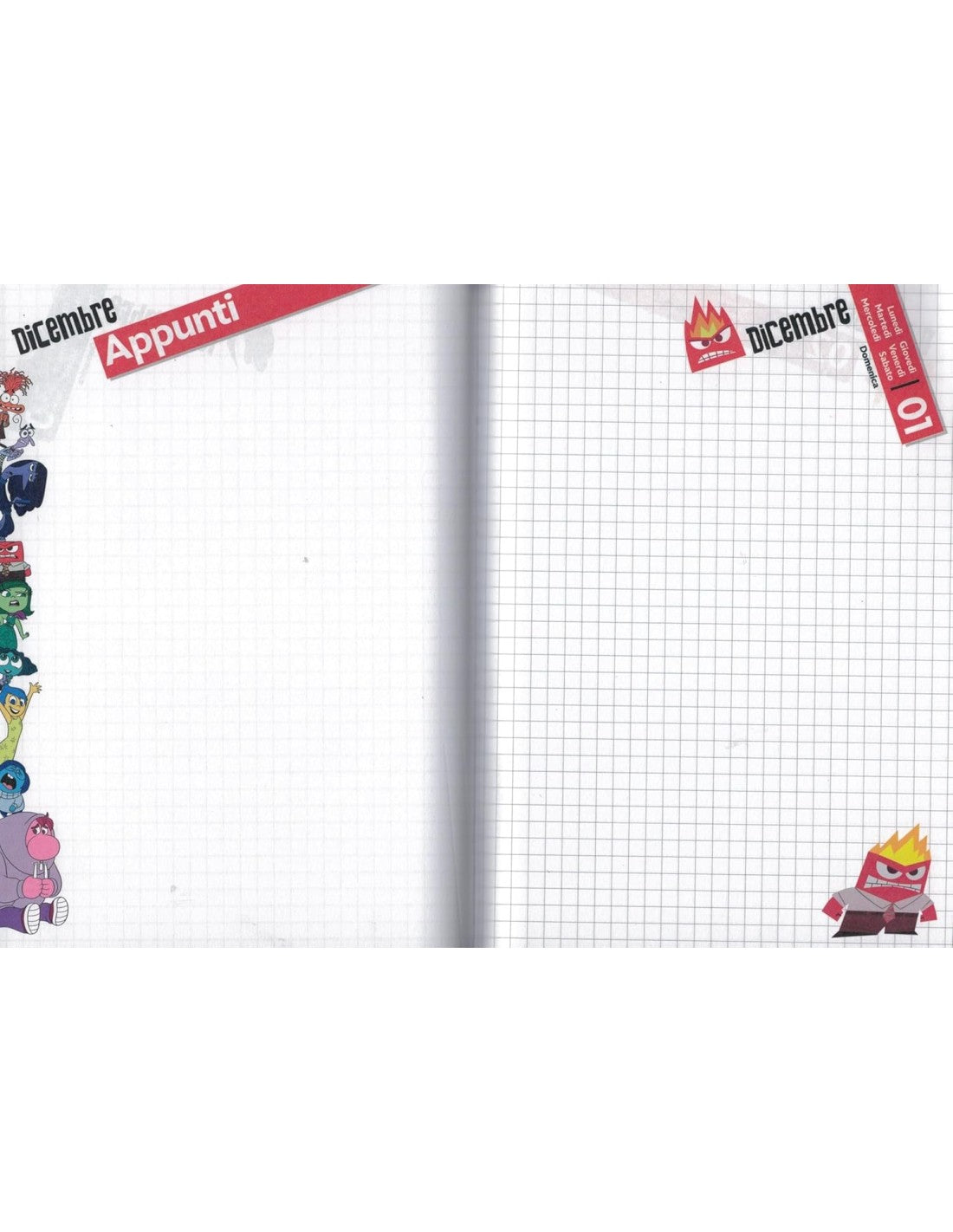 Diario Scuola Inside Out - Seven