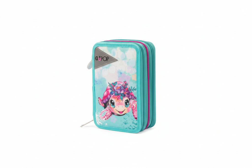 Astuccio 3 Zip Turtle Bloom - GoPop