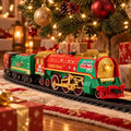 Trenino di Natale Holly Jolly Express con luci, fumo ed effetti sonori - Colourbook