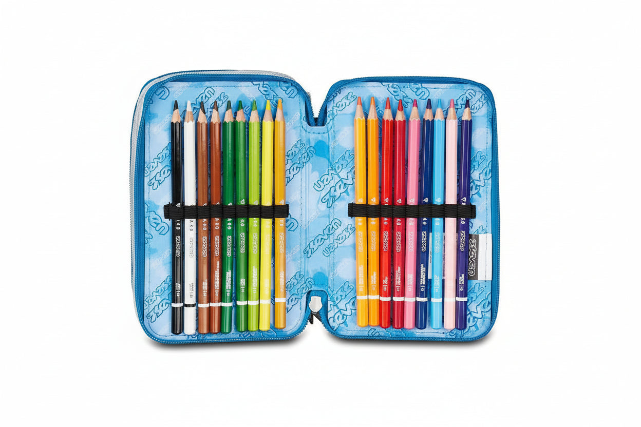 Astuccio 3 Zip - Quick Graffiti Boy - Seven