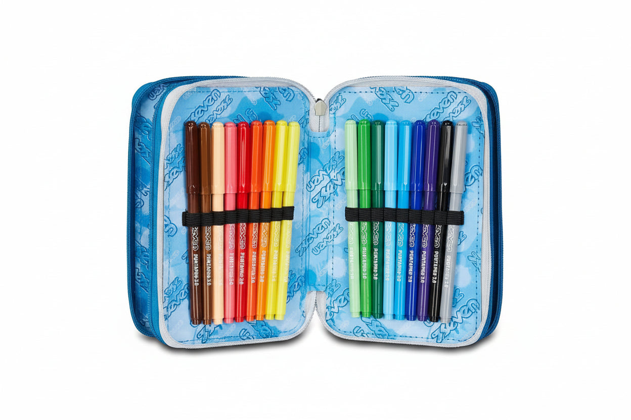 Astuccio 3 Zip - Quick Graffiti Boy - Seven