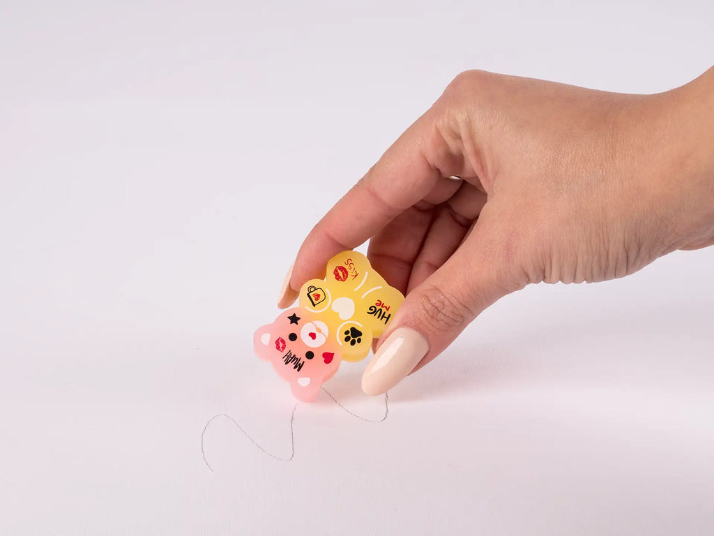 Set 3 gomme da cancellare Coccolotti Love&Tell - Colourbook